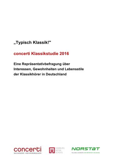 Titel concerti Klassikstudie