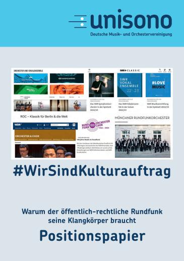 Cover WirSindKulturauftrag