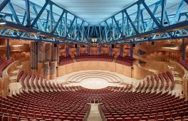 Blick in den runden Konzertsaal der Kölner Philharmonie