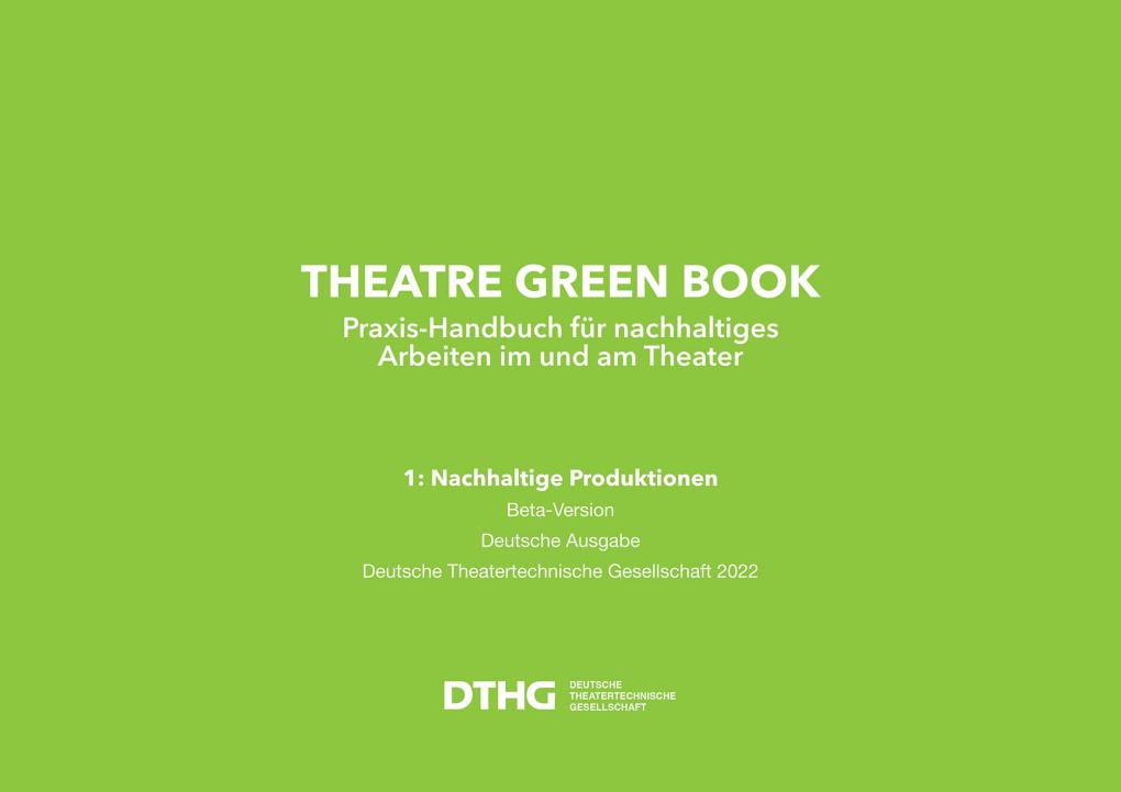 Theatre Green Book Bd. 1