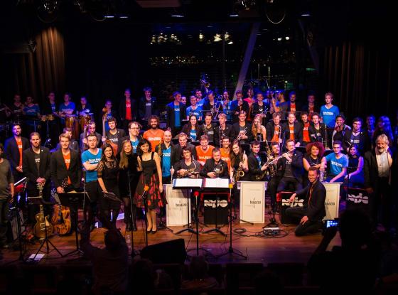 Bundesjazzorchester und Nationaal Jeugd Jazz Orkest beim Gemeinschaftsprojekt Two Nations Under One Groove