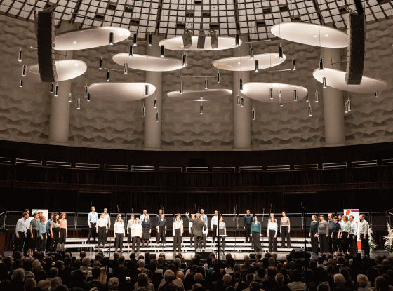 Preisträger Deutscher Chorwettbewerb 2023 im Kuppelsaal des Hannover Congress Centrums